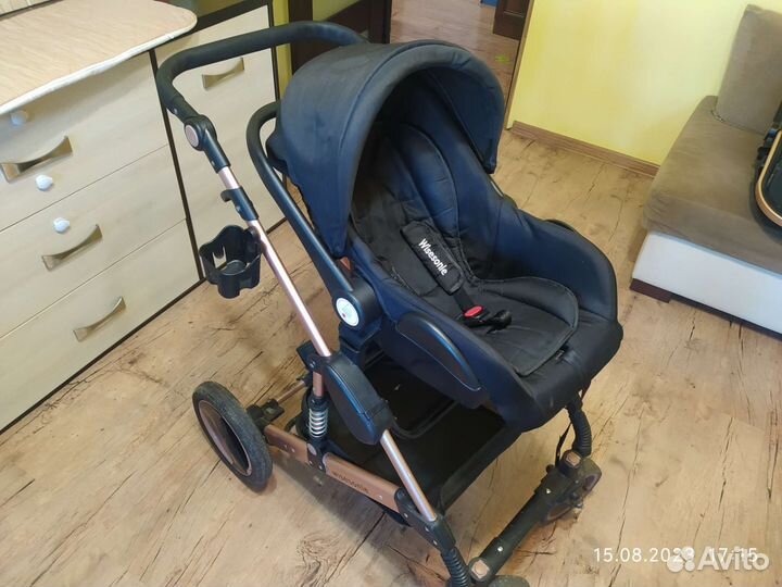 Коляска трансформер 3 в 1 Wisesonle