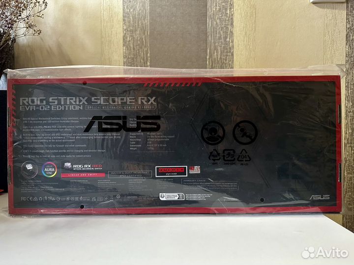 Клавиатура Asus ROG Strix Scope RX EVA-02 Edition