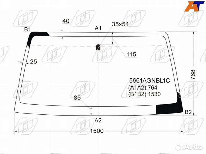 Лобовое стекло на Mitsubishi Pajero 3-4