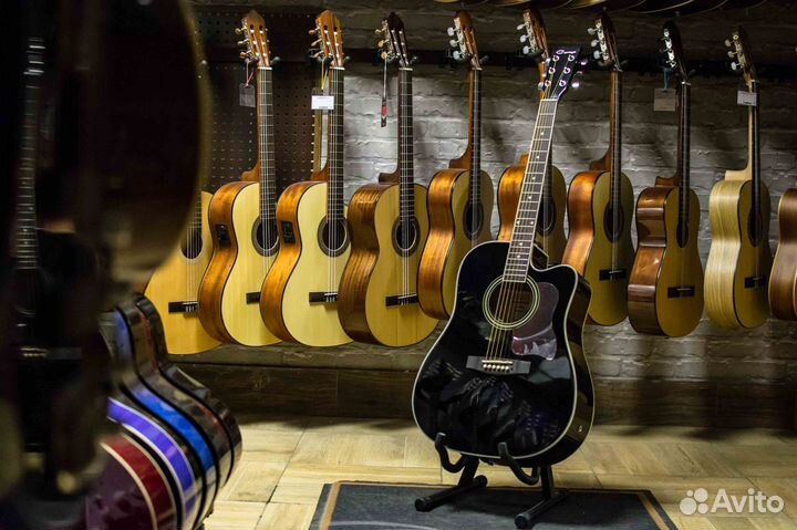 Электроакустическая Гитара Caraya + Аксессуары