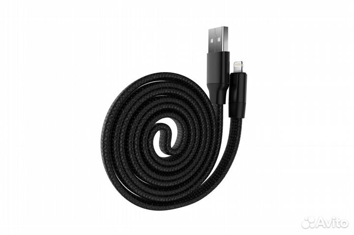 Кабель Devia Ring Y1 Lightning - Black (0.8M, 2.4A