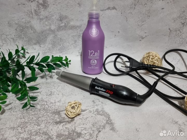 Утюжок конусная плойка bаbyliss рrо mini +перчатки