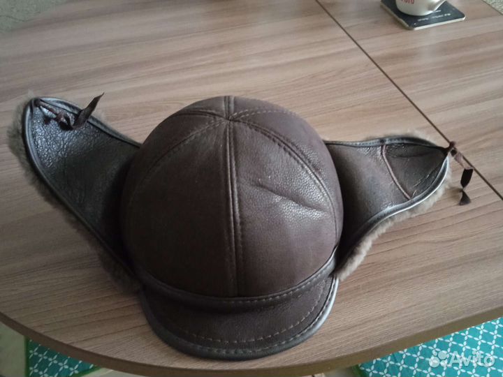 Меховая мужская зимняя шапка 58