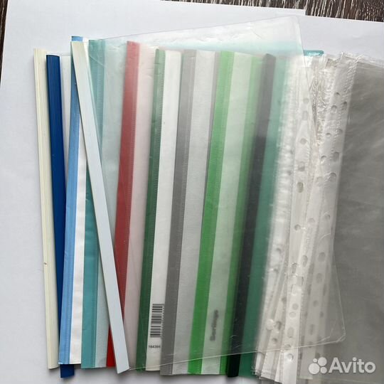 Скоросшиватели пластиковые, мультифора, файлы