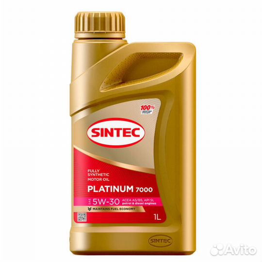 Моторное масло Sintec Platinum 7000 SAE 5W-30 API