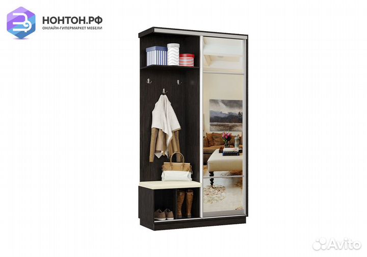 Прихожая-купе Эридан мини с сиденьем венге