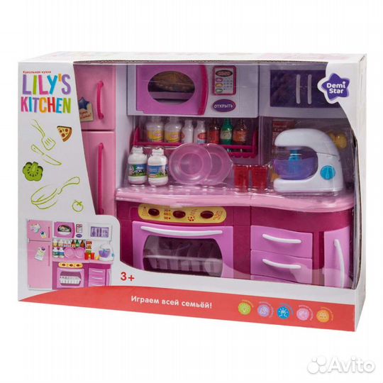 Кухня для барби со светом и звуком