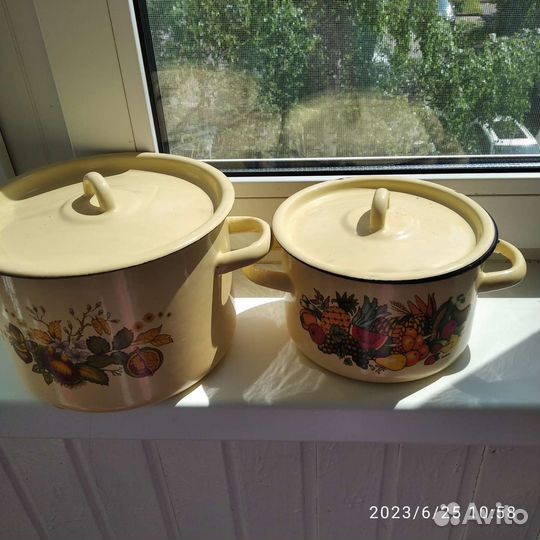 Кастрюли СССР новые(цена за обе)