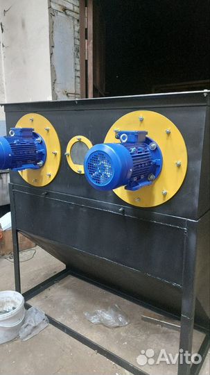 Трехсекционная мойка-сушка полимеров