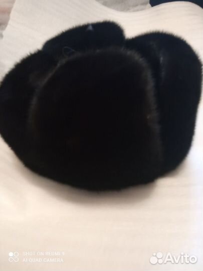 Шапка-ушанка,канадская норка+воротник