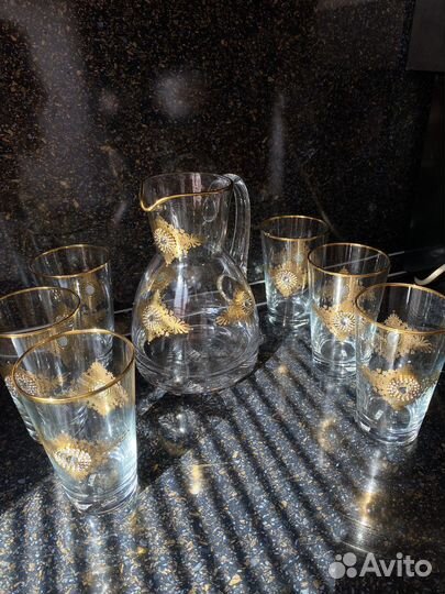 Графин со стаканами Турция