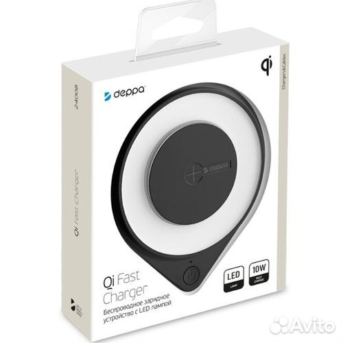 Беспроводное зарядное устройство Deppa с ночником