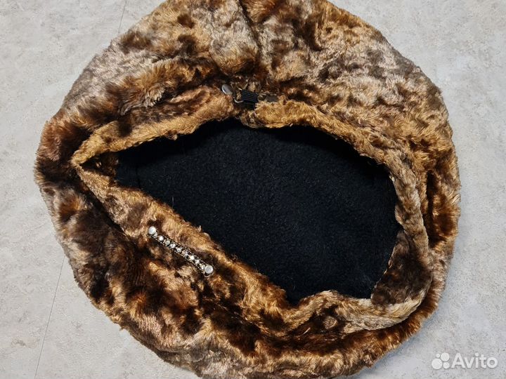 Берет меховой мягкий