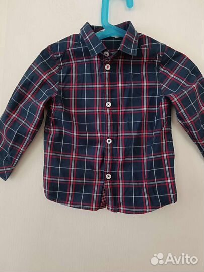 Рубашки на мальчика пакетом 86, 92