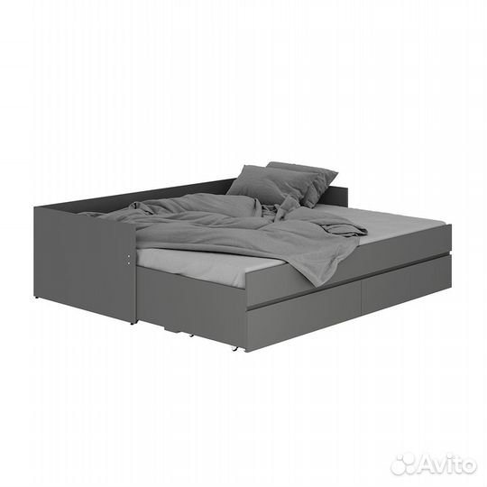 Кровать с ящиками Симпл Графит Трансформер