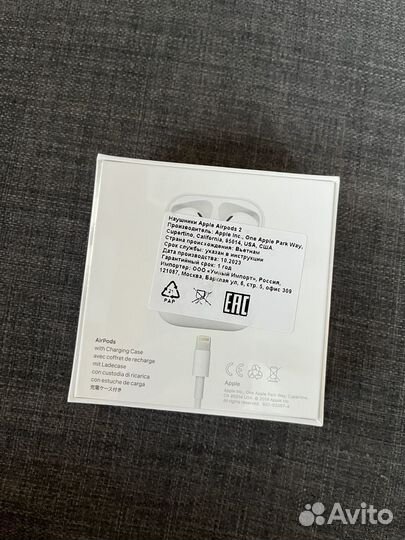 Наушники apple airpods 2