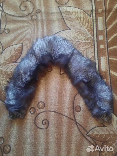 Воротник лисий чернобурка