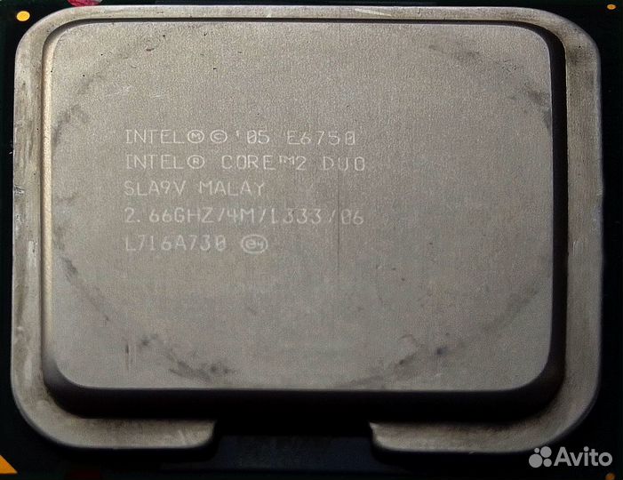 Процессор Intel core 2 Duo E6750