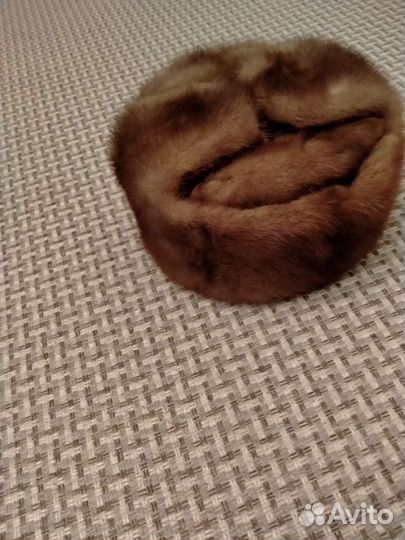 Шапка мужская из ондатры