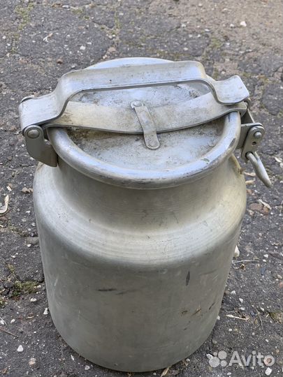 Бидон алюминиевый с крышкой