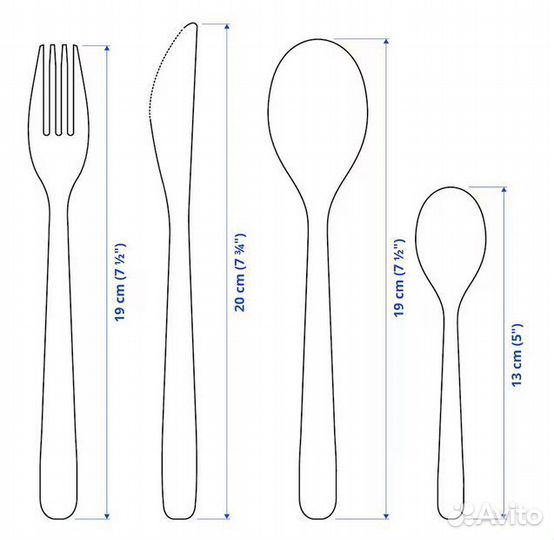Комплект столовых приборов IKEA mopsig