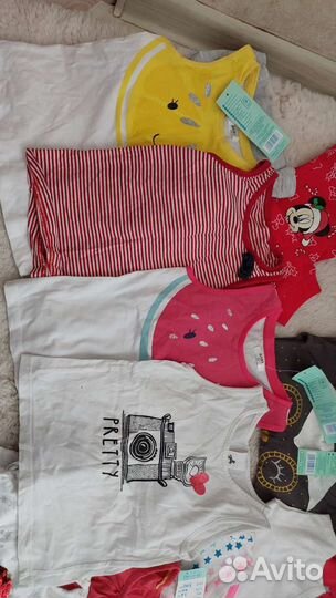 Вещи пакетом на девочку 86-92, много новых