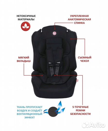 Автокресло Babycare Upiter Plus гр I/II/III,9-36кг