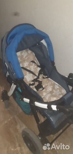 Коляска-трансформер Babyton Pillo OX Denim-Blue