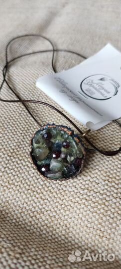 Кулон медный