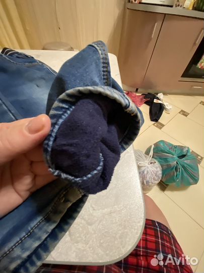 Утепленные длинсы мальчику, 128-134