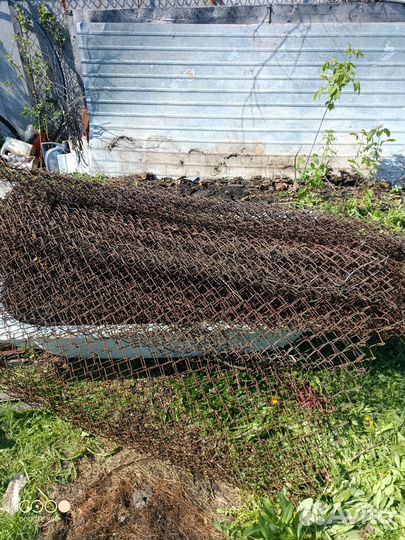 Сетка рабица для забора бу, длину не знаю