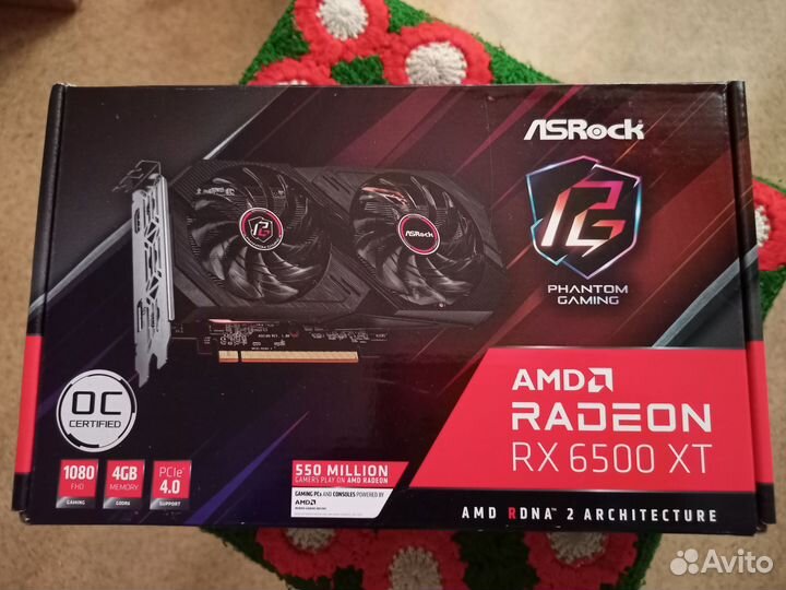 Asrock Radeon RX 6500 XT Phantom Gaming D OC новая