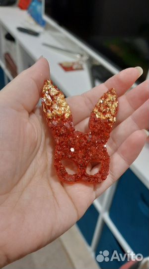 Брошь Маска Заяца, кролик, брошь, значок