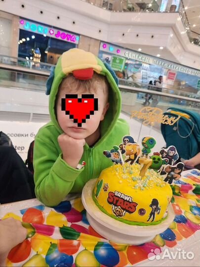 Толстовка детская Леон Brawl Stars Бравл старс 7л