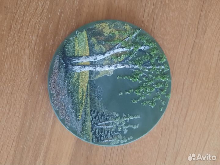 Пейзаж на камни нефрит 1997год