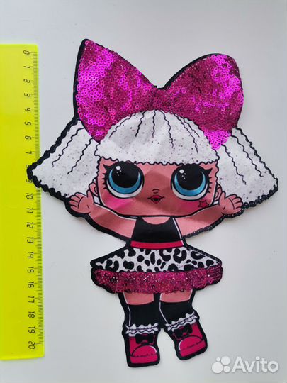 Нашивка на одежду кукла Lol
