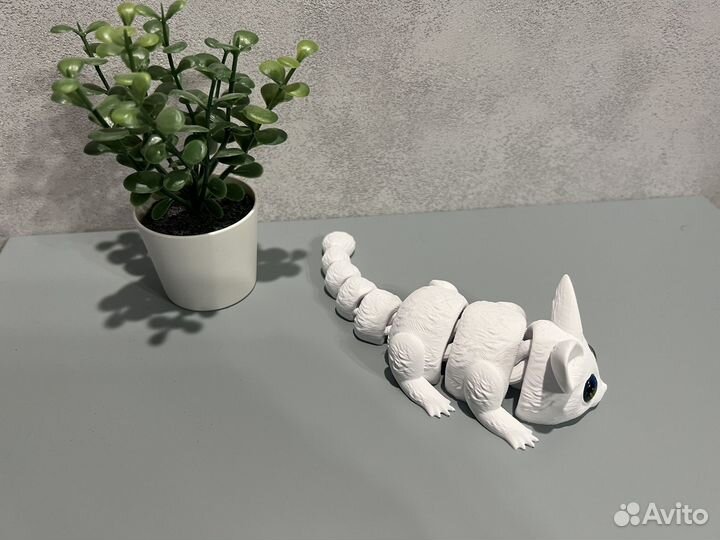 Песец подвижная игрушка / 3Д печать