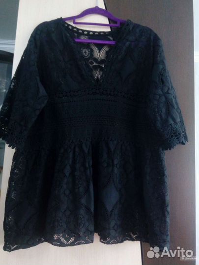 Блузка кружевная 48-52