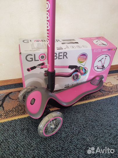 Новый самокат Globber Elite flash lights