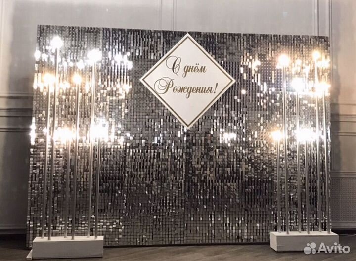 Фотозона, Аренда фотозоны из пайеток