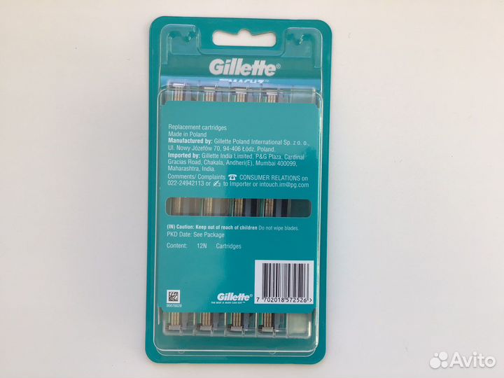 Кассеты Mach3 12 штук