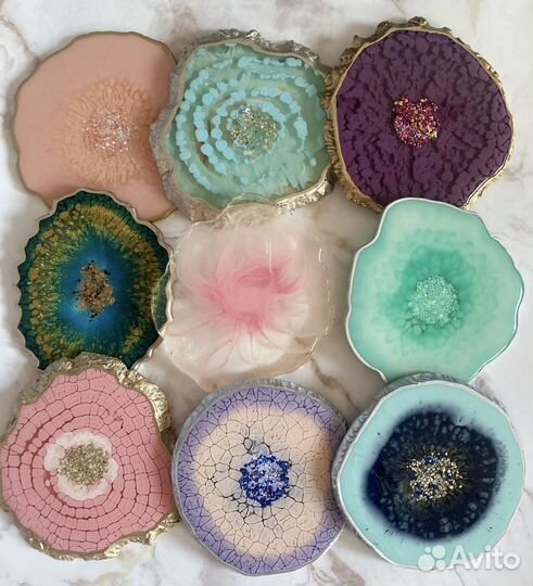 Подстаканники из эпоксидной смолы