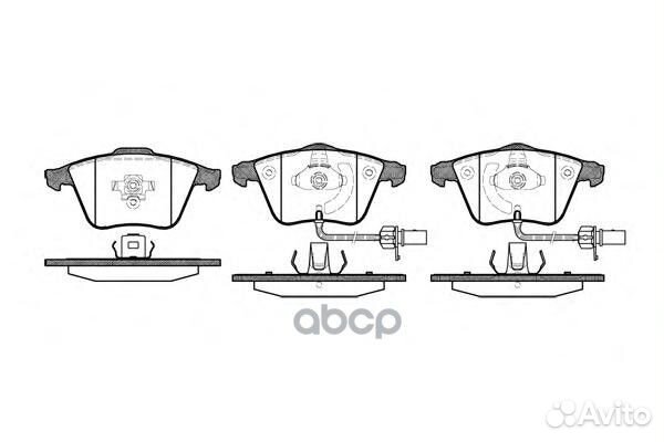 Колодки тормозные дисковые 296412 Road house