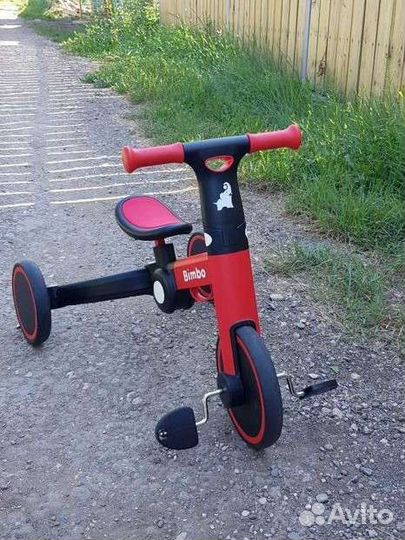 Детский трехколесный велосипед-беговел Bimbo 3в1