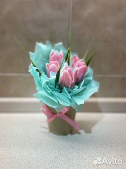 Букет тюльпанов ручной работы
