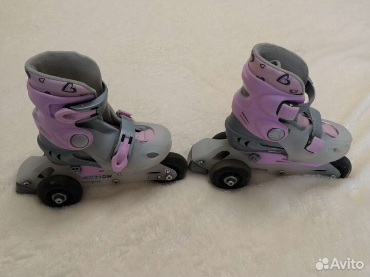 Роликовые коньки детские раздвижные