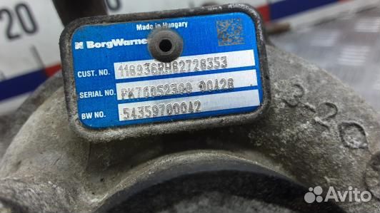 Турбина дизельная dacia sandero 2 (ZKR15BK01)