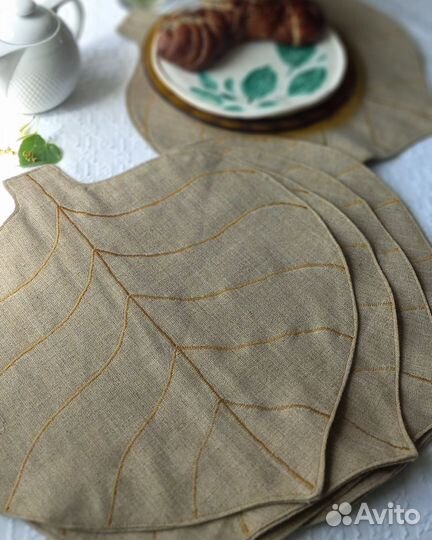 Салфетки сервировочные лен