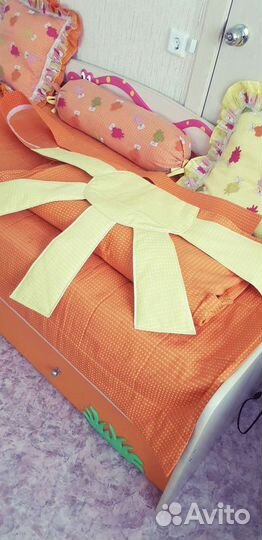 Комплект шторы и покрывало