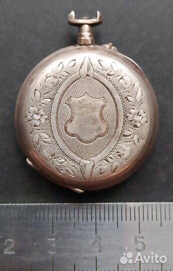 Часы-кулон, серебро, 19-век